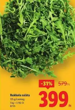 Lidl Rukkola saláta ajánlat