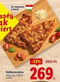 Lidl Kolbászos pizza ajánlat