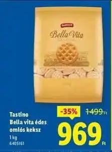 Lidl TASTINO Bella Vita édes omlós keksz ajánlat