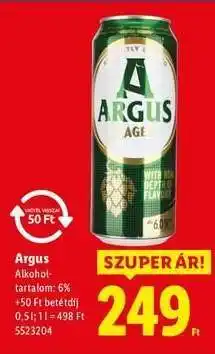 Lidl Argus ajánlat