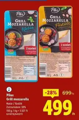 Lidl PILOS Grill mozzarella ajánlat