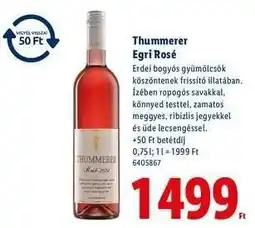 Lidl THUMMERER Egri Rosé ajánlat