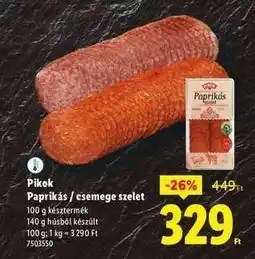 Lidl Pikok Paprikás / csemege szelet ajánlat