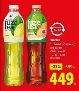 Lidl Fuzetea ajánlat
