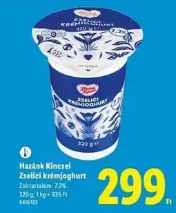 Lidl Hazánk Kincsei Zselici krémjoghurt ajánlat