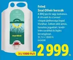 Lidl Feind Irsai Olivér borzsák ajánlat