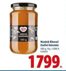 Lidl HAZÁNK KINCSEI Zselici hársméz ajánlat