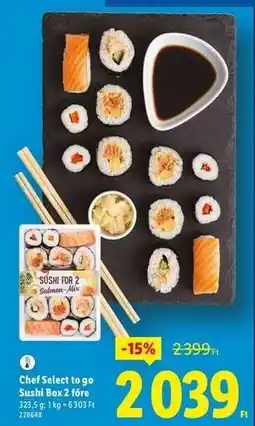 Lidl CHEF SELECT TO GO Sushi box 2 főre ajánlat