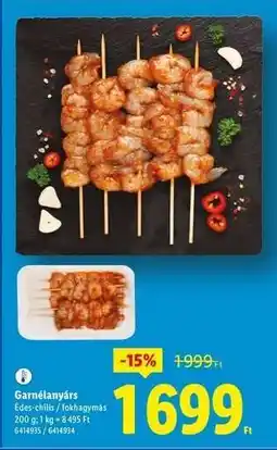 Lidl Garnéla Nyárs ajánlat