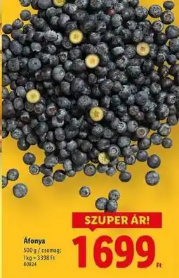 Lidl Áfonya ajánlat