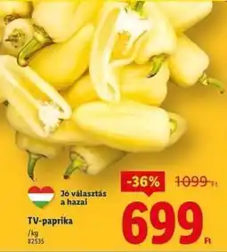 Lidl TV paprika ajánlat