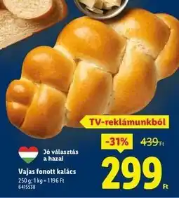 Lidl Vajas fonott kalács ajánlat