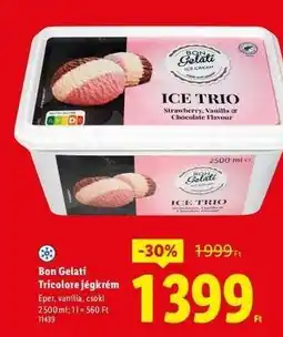 Lidl Bon Gelati Tricolore jégkrém ajánlat