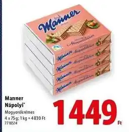 Lidl MANNER Nápolyi ajánlat