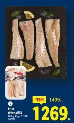 Lidl Friss tőkehalfilé ajánlat