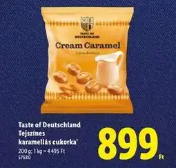 Lidl Taste of Deutschland Tejszínes karamellás cukorka ajánlat