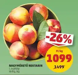 PENNY Nagyméretű nektarin ajánlat