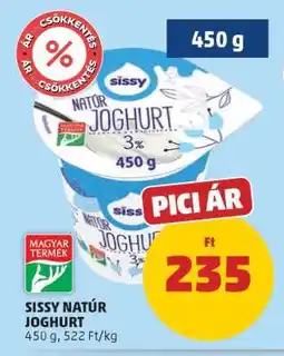 PENNY Sissy Natúr Joghurt ajánlat