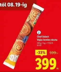 Lidl Chef Select Vajast leveles tészta ajánlat