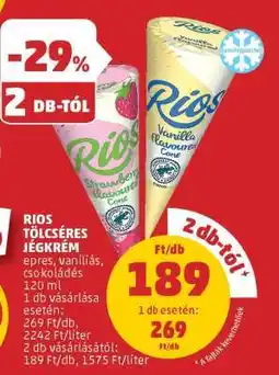 PENNY RIOS TÖLCSÉRES JÉGKRÉM ajánlat