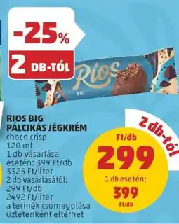 PENNY RIOS BIG PÁLCIKÁS JÉGKRÉM ajánlat