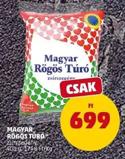 PENNY Magyar rögös túró ajánlat