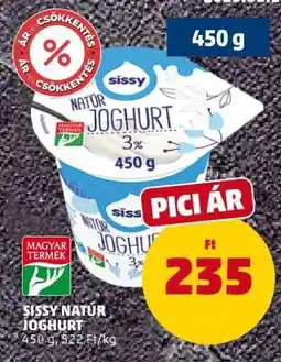PENNY Sissy Natúr Joghurt ajánlat