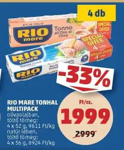 PENNY RIO MARE Tonhal Multipack ajánlat