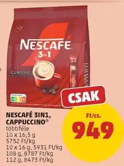 PENNY NESCAFÉ 3IN1, CAPPUCCINO ajánlat