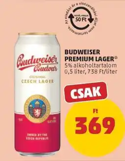 PENNY Budweiser Premium Lager ajánlat