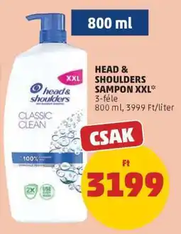 PENNY Head & Shoulders Sampon XXL ajánlat