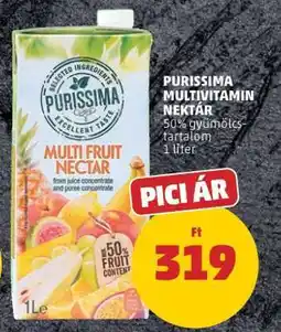 PENNY PURISSIMA MULTIVITAMIN NEKTÁR ajánlat