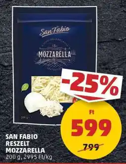 PENNY San Fabio Reszelt Mozzarella ajánlat