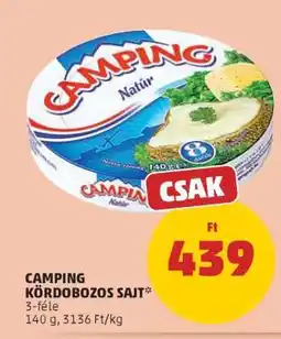 PENNY CAMPING KÖRDOBOZOS SAJT ajánlat