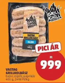 PENNY Vastag Grillkolbász ajánlat