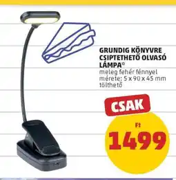 PENNY Grundig könyvre csiptethető olvasó lámpa ajánlat