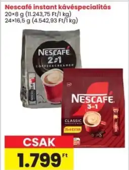 Interspar Nescafé instant kávéspecialitás ajánlat