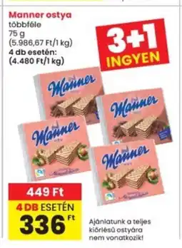Interspar Manner ostya ajánlat