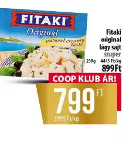 Coop Fitaki original lágy sajt ajánlat