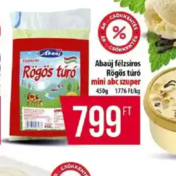 Coop Abauj félzsíros Rögös túr ajánlat