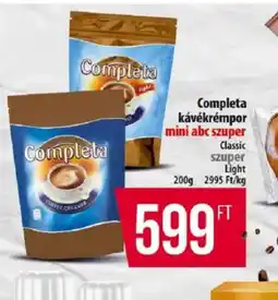 Coop Completa kávékrémpor ajánlat