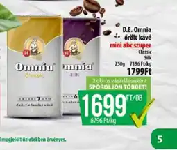 Coop D.E. Omnia őrölt kávé ajánlat