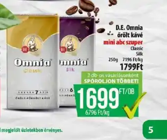 Coop D.E. Omnia őrölt kávé ajánlat