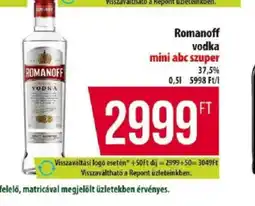 Coop Romanoff vodka ajánlat