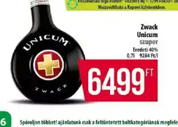 Coop Zwack Unicum szuper ajánlat