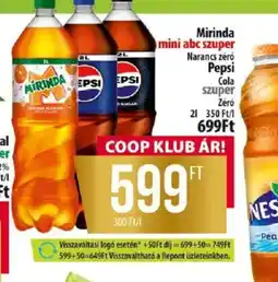 Coop Mirinda, Pepsi Cola ajánlat