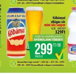 Coop Kőbányai világos sör ajánlat