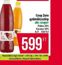 Coop Coop Zero gyümölcsszörp ajánlat