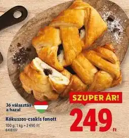 Lidl Kókuszos-csokis fonott ajánlat