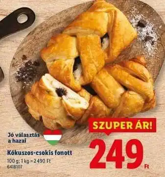 Lidl Kókuszos-csokis fonott ajánlat